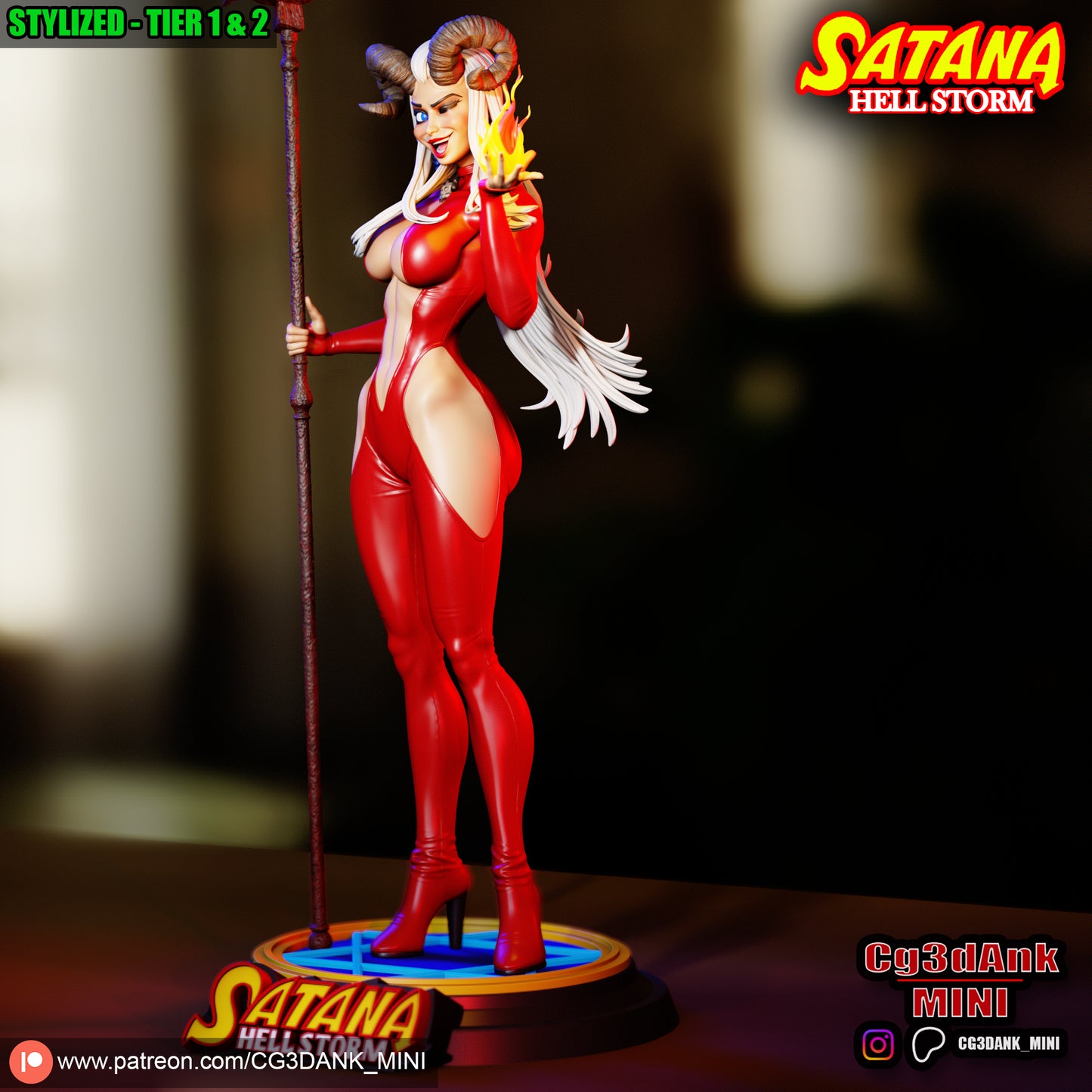 Satana Statue 3D-Printed Kit