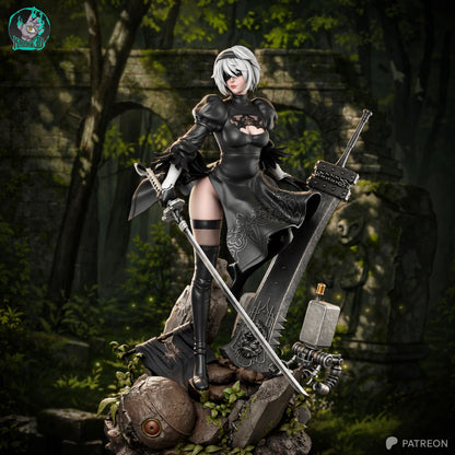 2B Statue 3D-Printed Kit