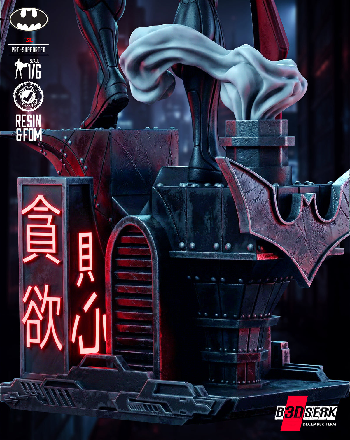 Batman Beyond Statue 3D-Printed Kit