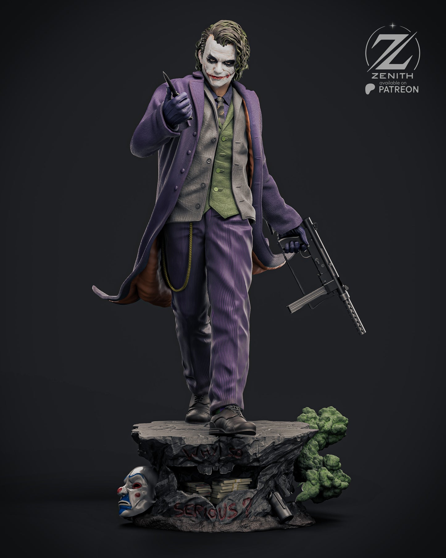 Joker Statue 3D-Printed Kit
