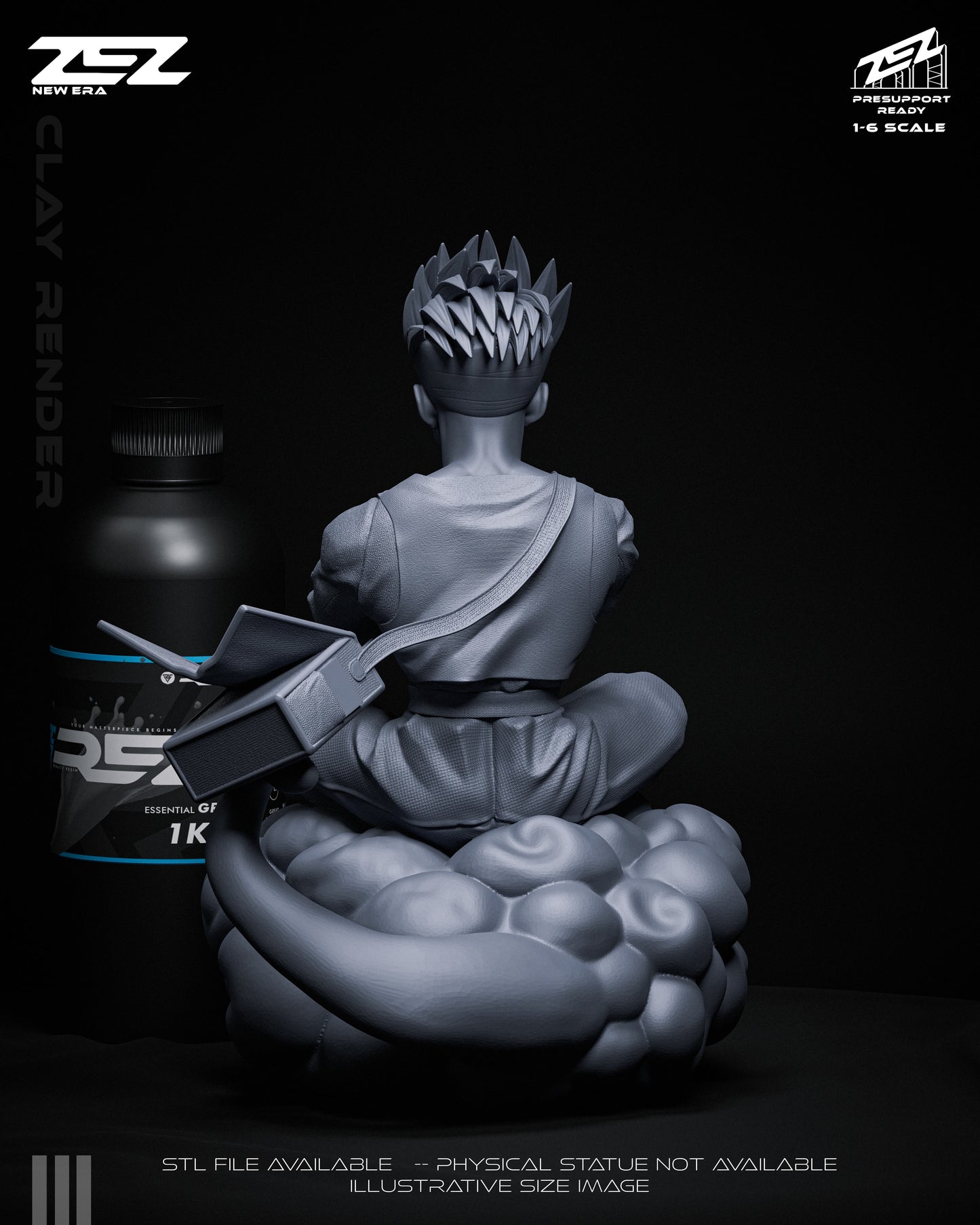 Gohan Statue 3D-Printed Kit