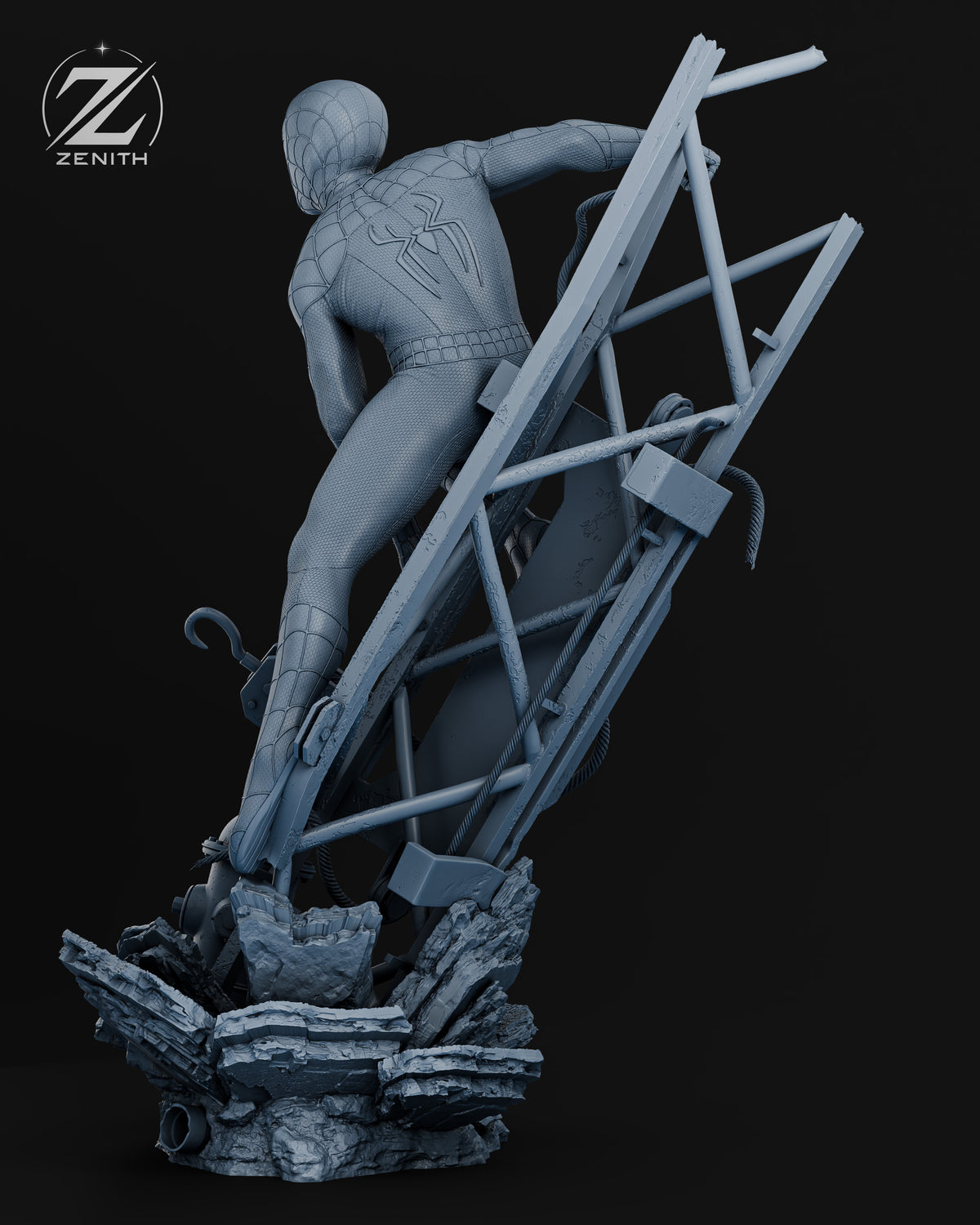 Spiderman Statue 3D-Printed Kit
