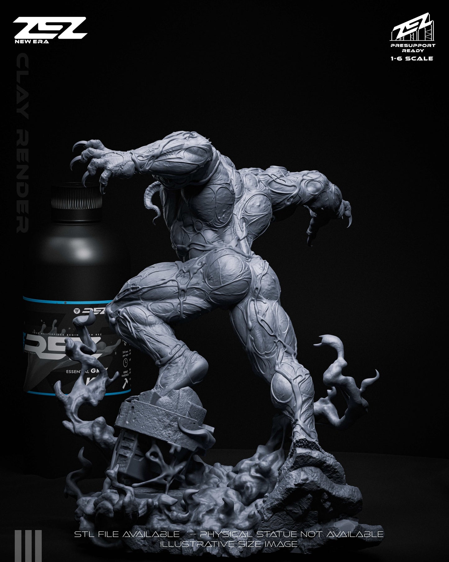 Venom Statue 3D-Printed Kit