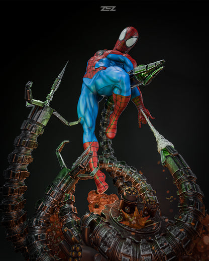 Spiderman VS Octa Statue