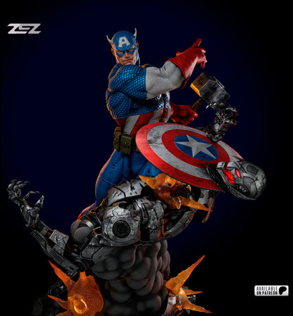 Captain America Statue 3D-Printed Kit