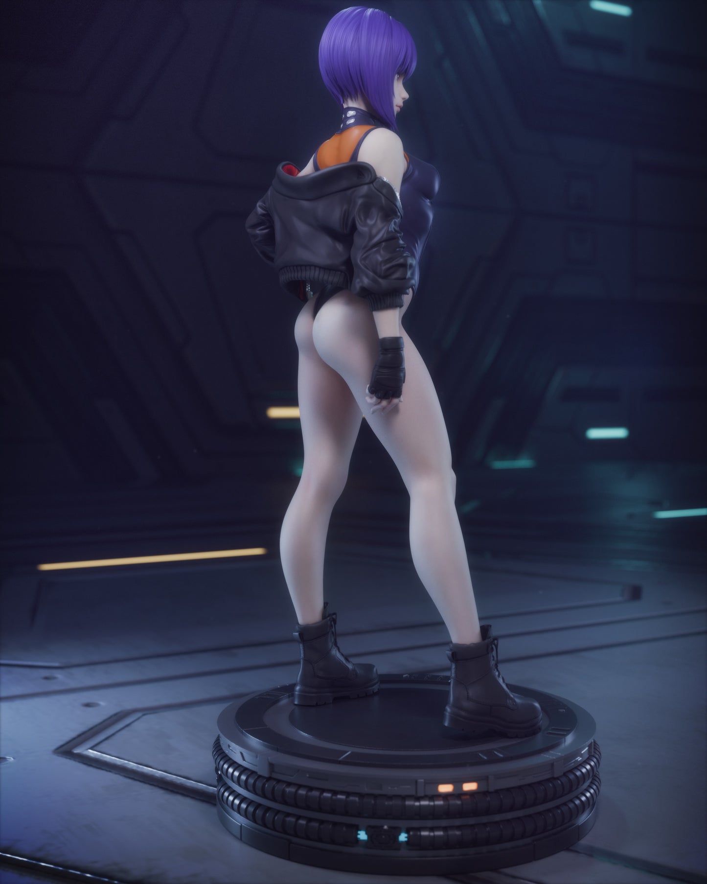Motoko Kusanagi Statue 3D-Printed Kit