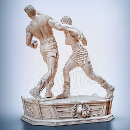 Rocky VS Drago Statue 3D-Printed Kit