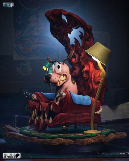 Courage The Cowardly Dog Statue
