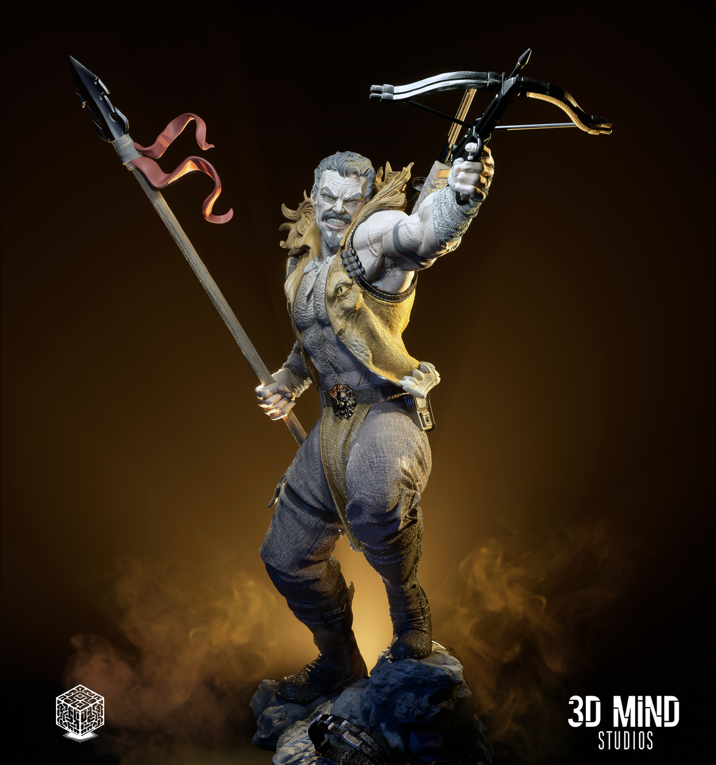 Kraven Statue 3D-Printed Kit