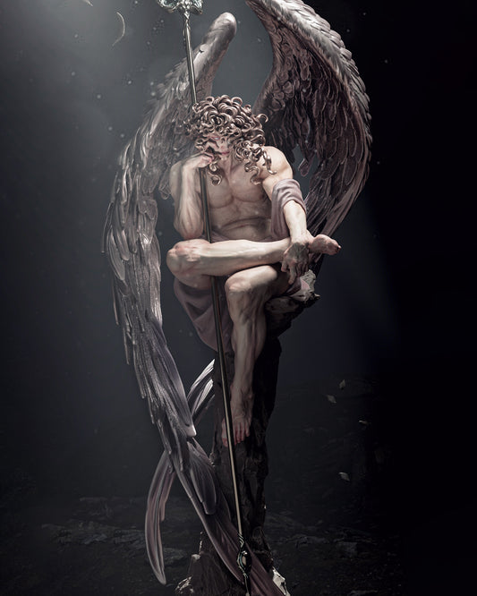 Fallen Angel Statue 3D-Printed Kit