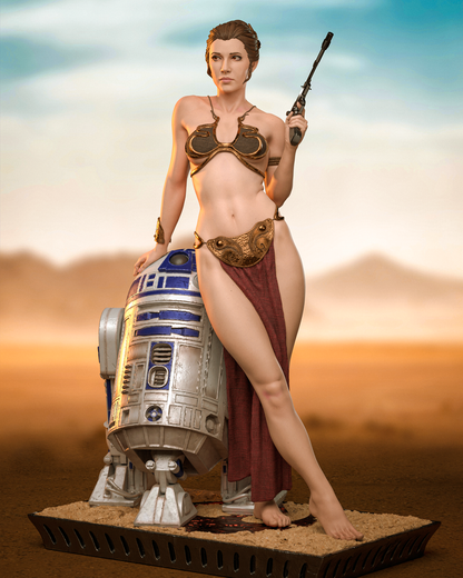 Princess Leia Statue 3D-Printed Kit