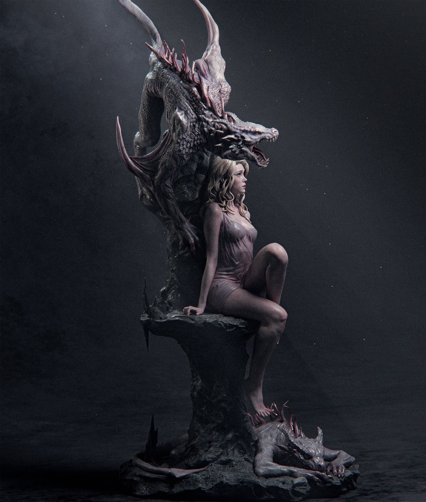 Elegy Of The Wyrm Statue