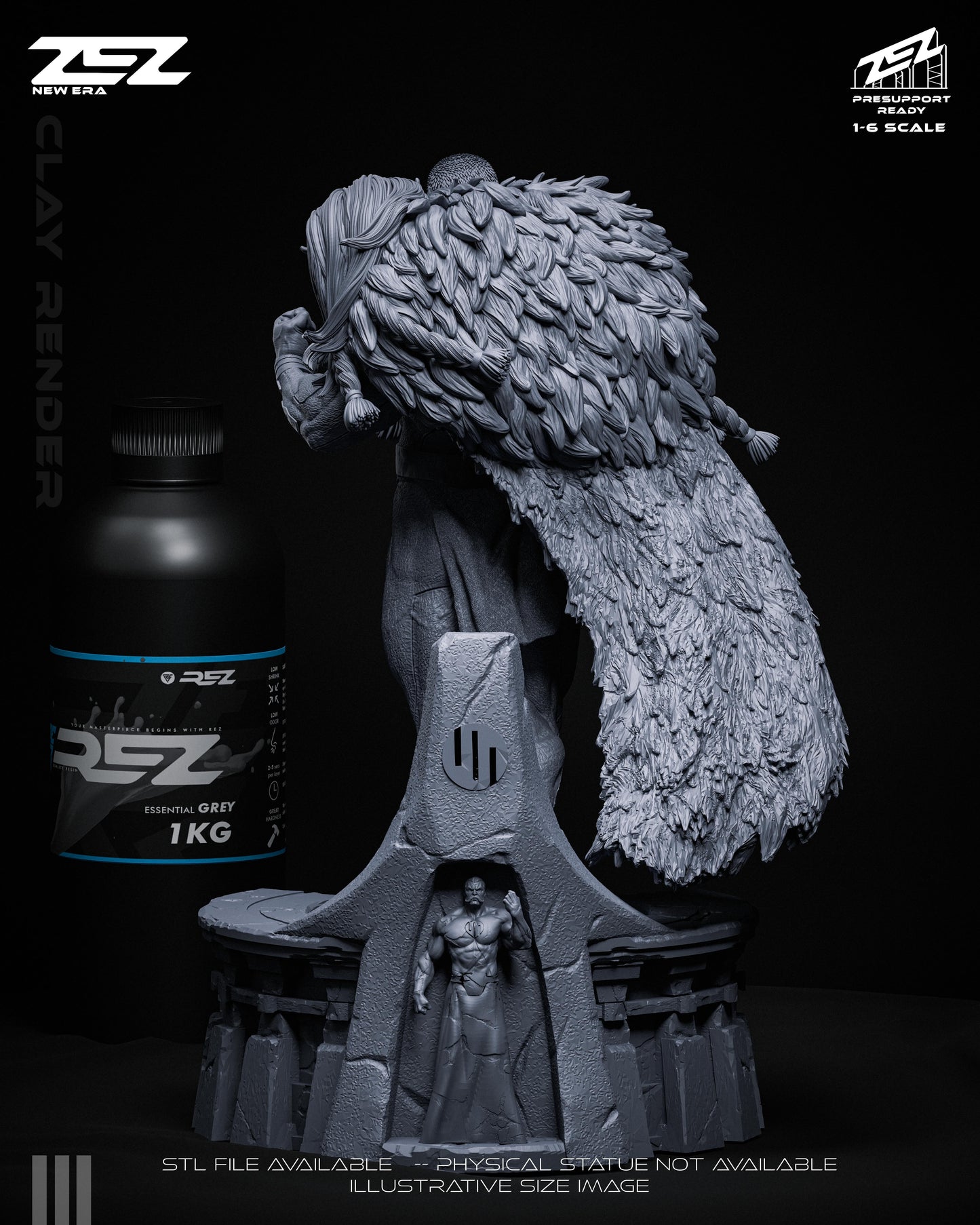 Thragg Statue 3D-Printed Kit