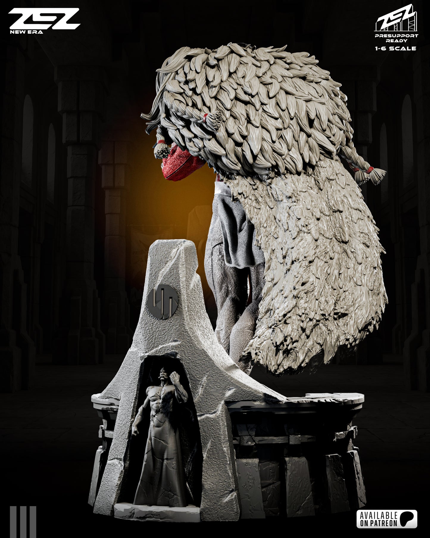 Thragg Statue 3D-Printed Kit