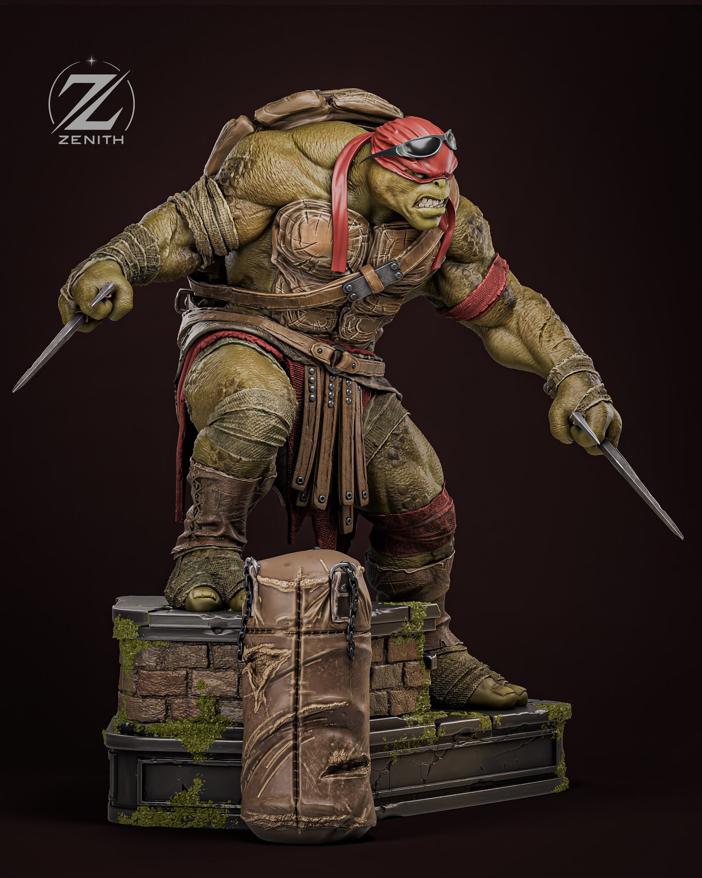 Raphael TMNT Statue 3D-Printed Kit