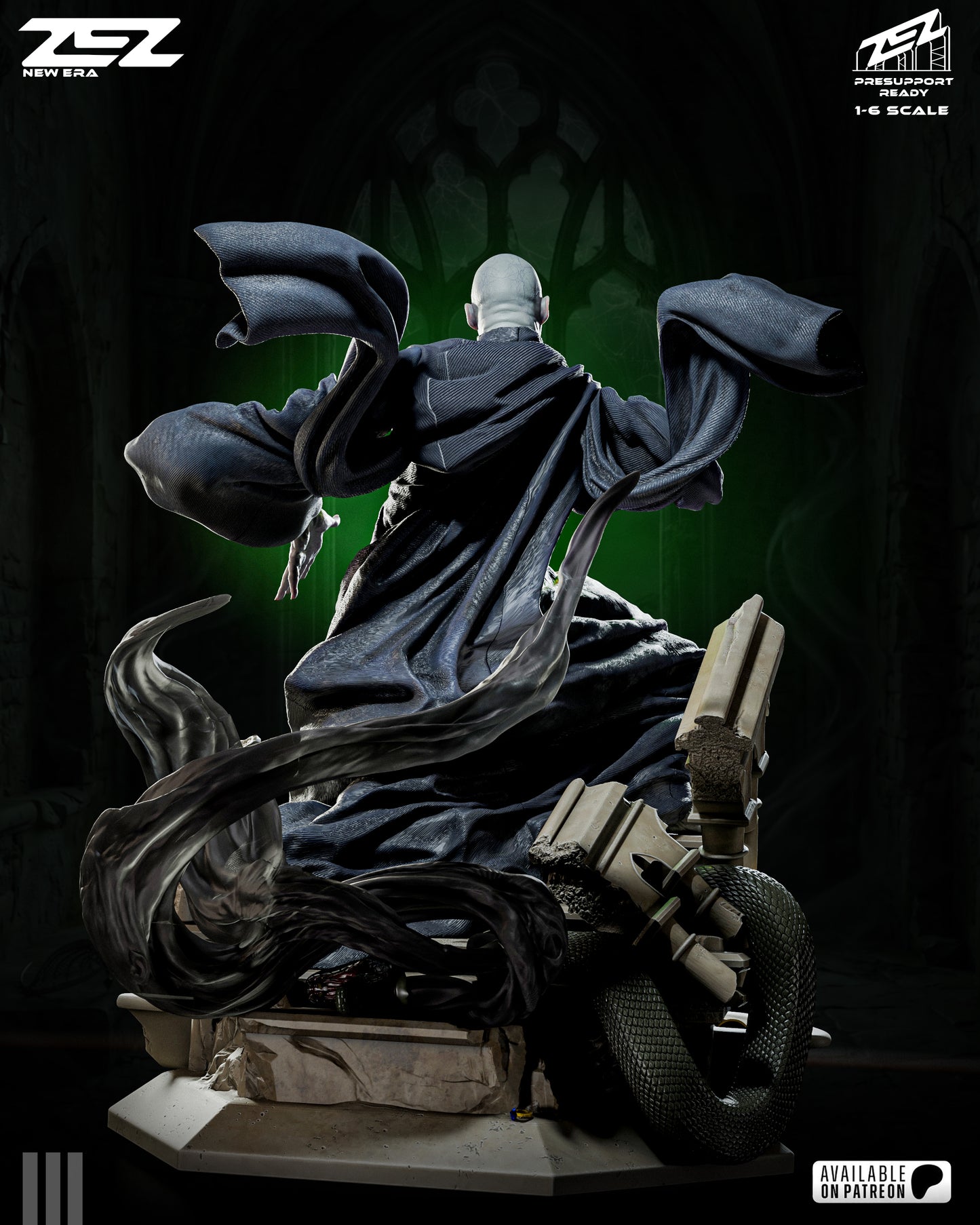 Voldemort Statue 3D-Printed Kit