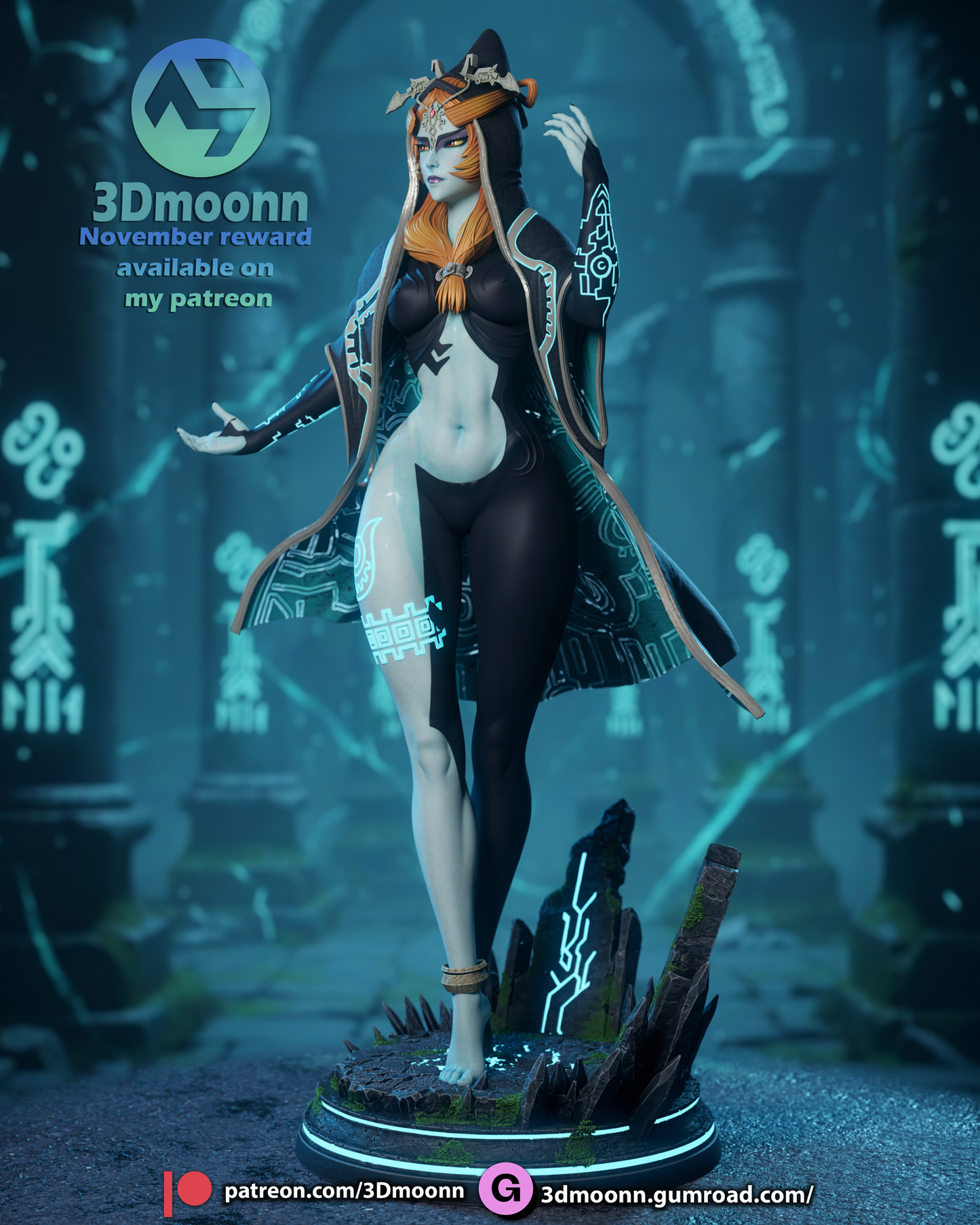 Midna - Zelda Twilight Princess Statue