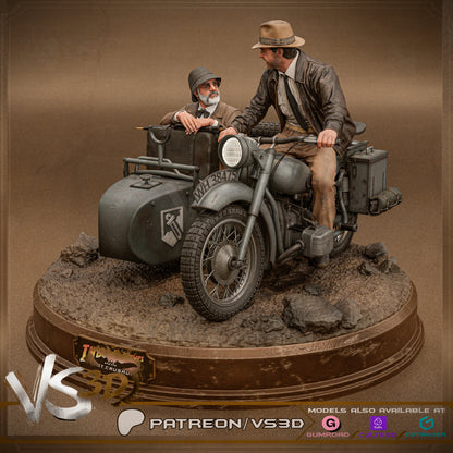 Indiana Jones Diorama Statue 3D-Printed Kit