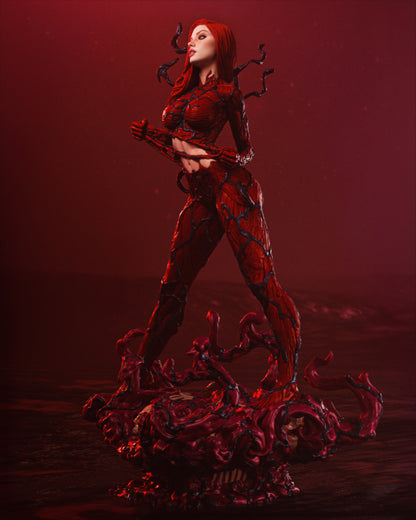 Carnage Mary Jane Statue 3D-Printed Kit