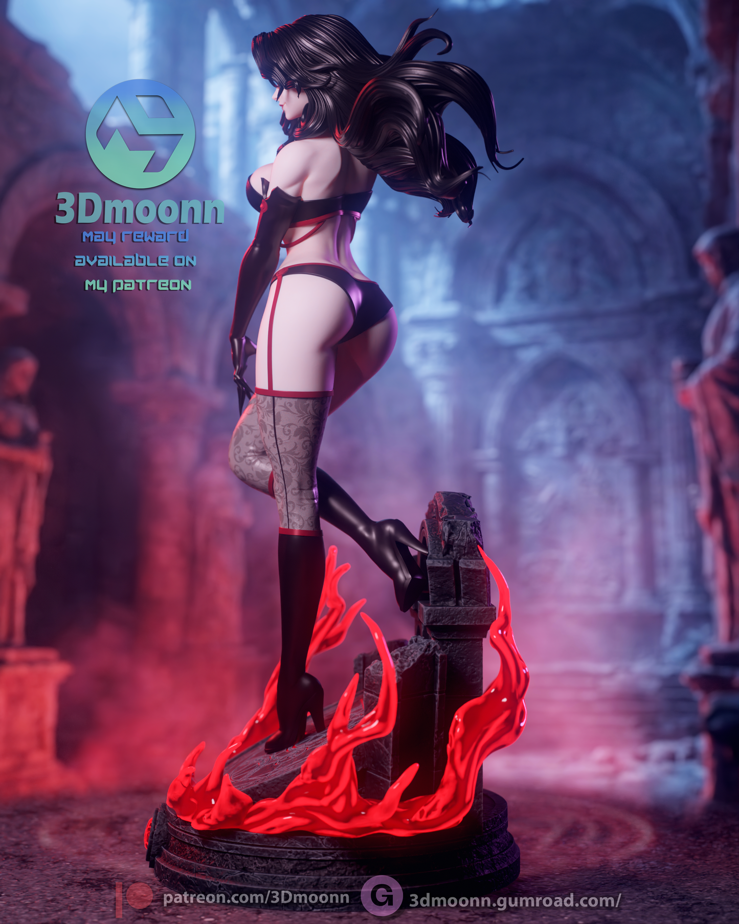 Lust (FMA) Statue 3D-Printed Kit