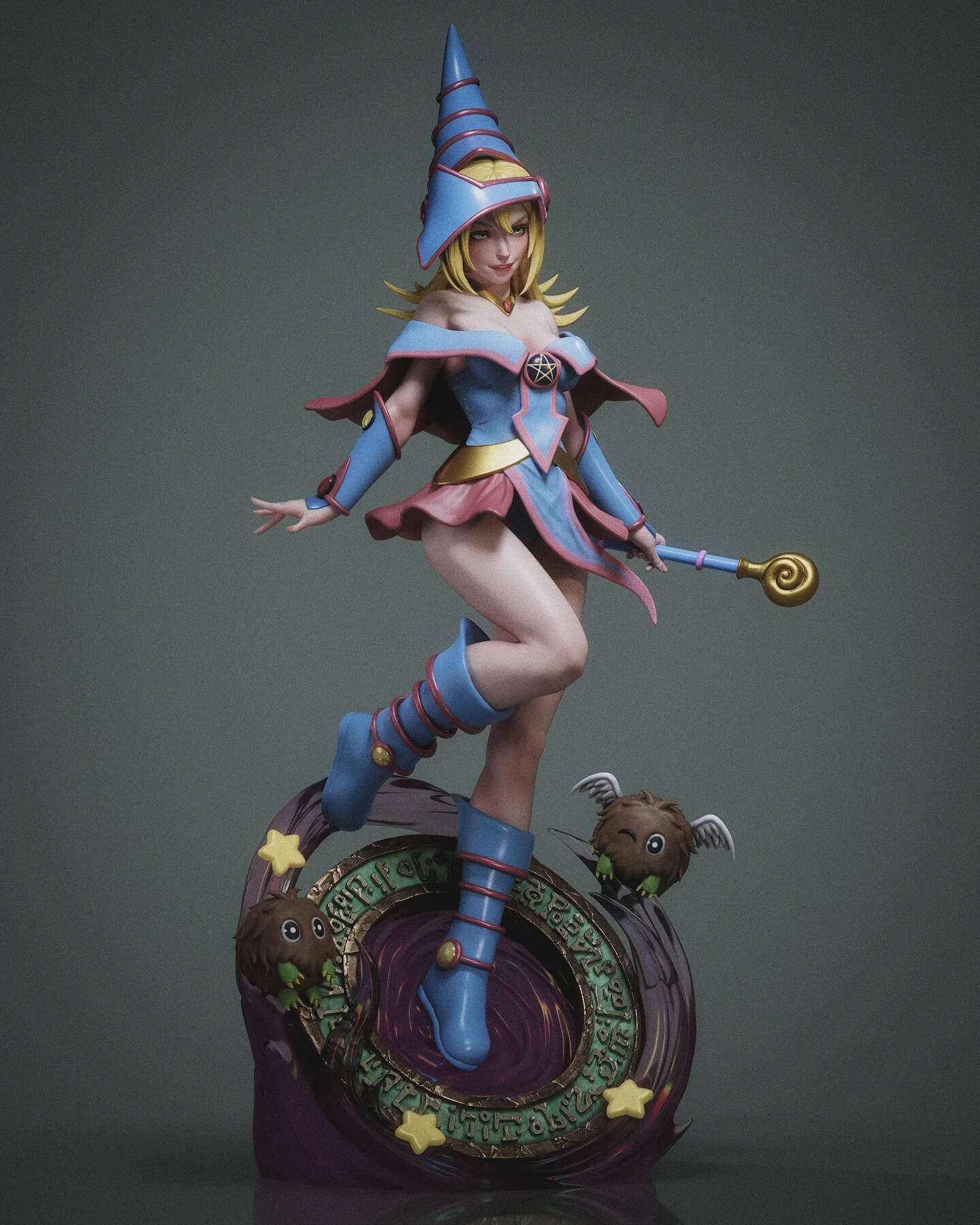 Dark Magician Girl Statue 3D-Printed Kit