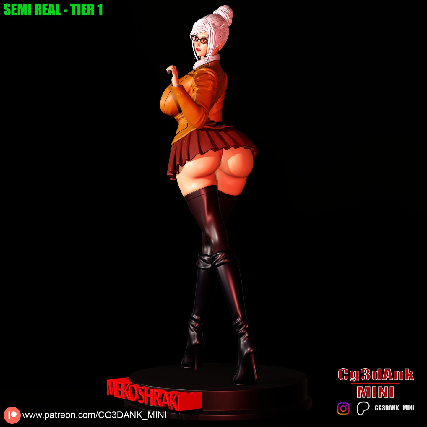 Meiko Shiraki Statue 3D-Printed Kit