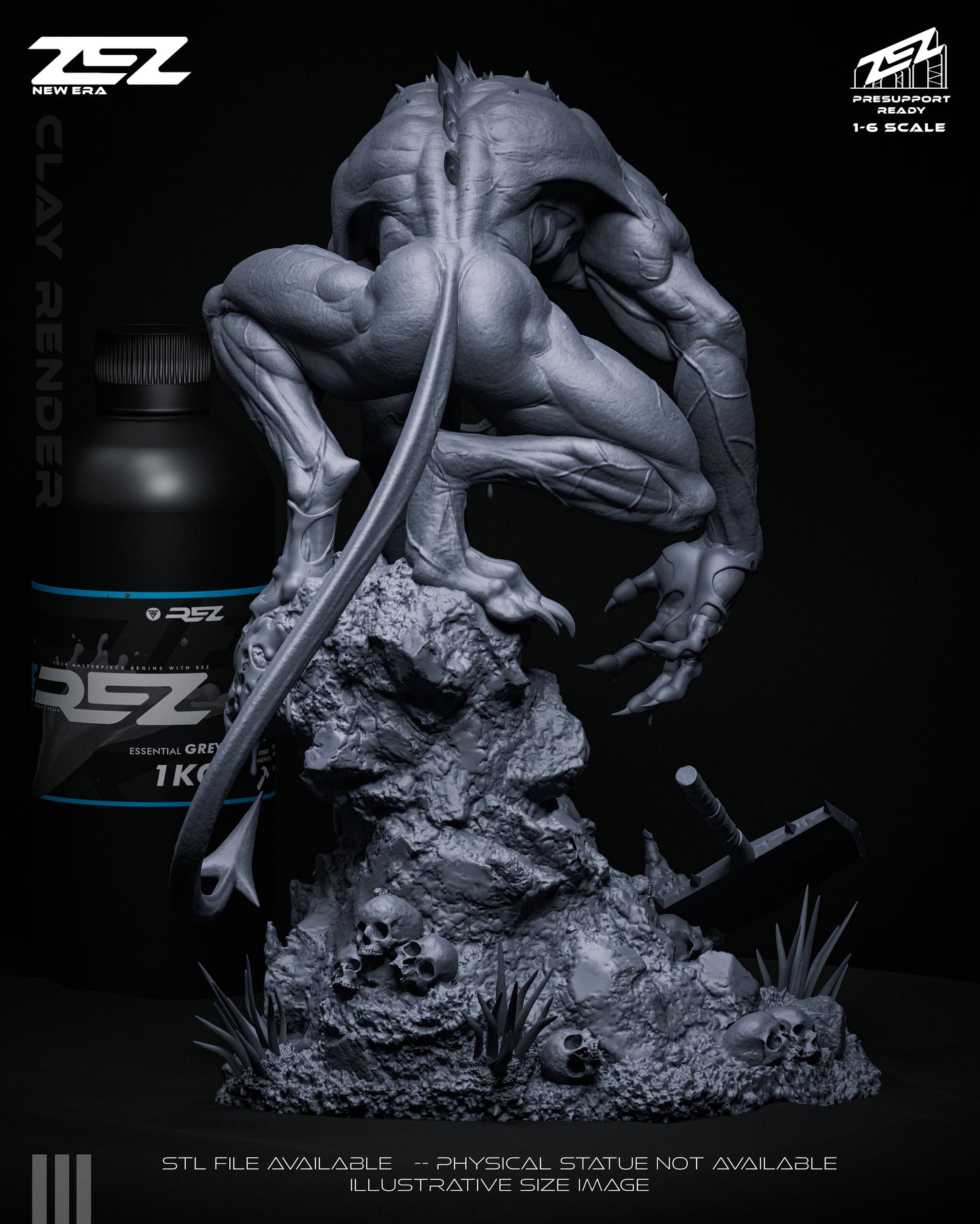 Joker Absolute Statue 3D-Printed Kit