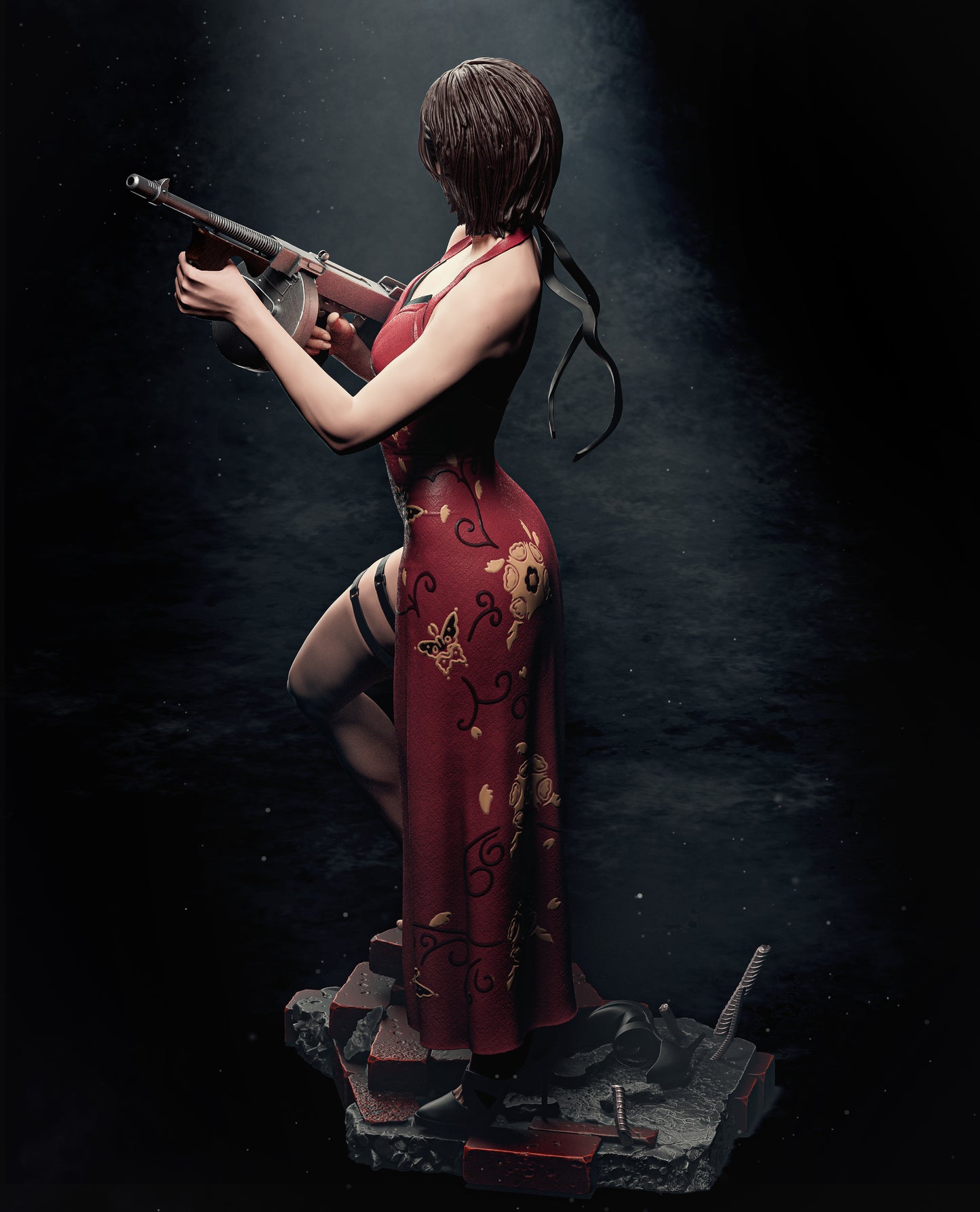 Ada Wong Statue 3D-Printed Kit