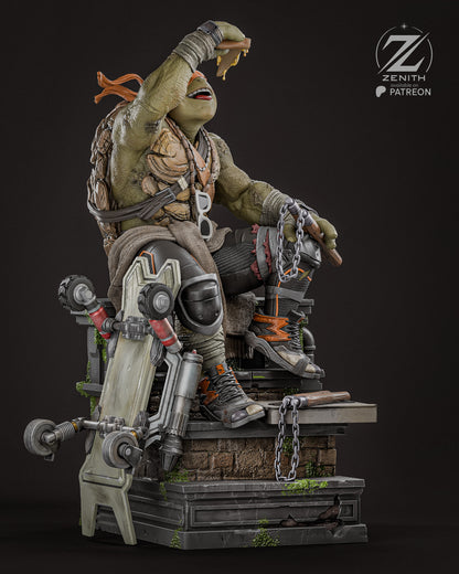 Michelangelo TMNT Statue 3D-Printed Kit