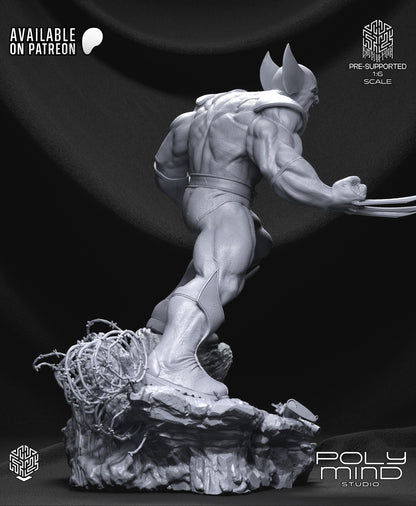 Wolverine Statue 3D-Printed Kit