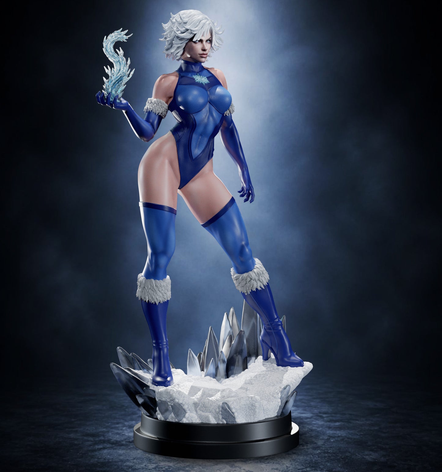 Killer Frost Statue 3D-Printed Kit