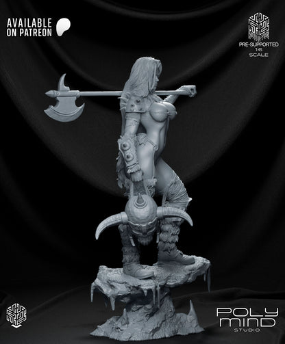 Thryra the Relentless Statue 3D-Printed Kit