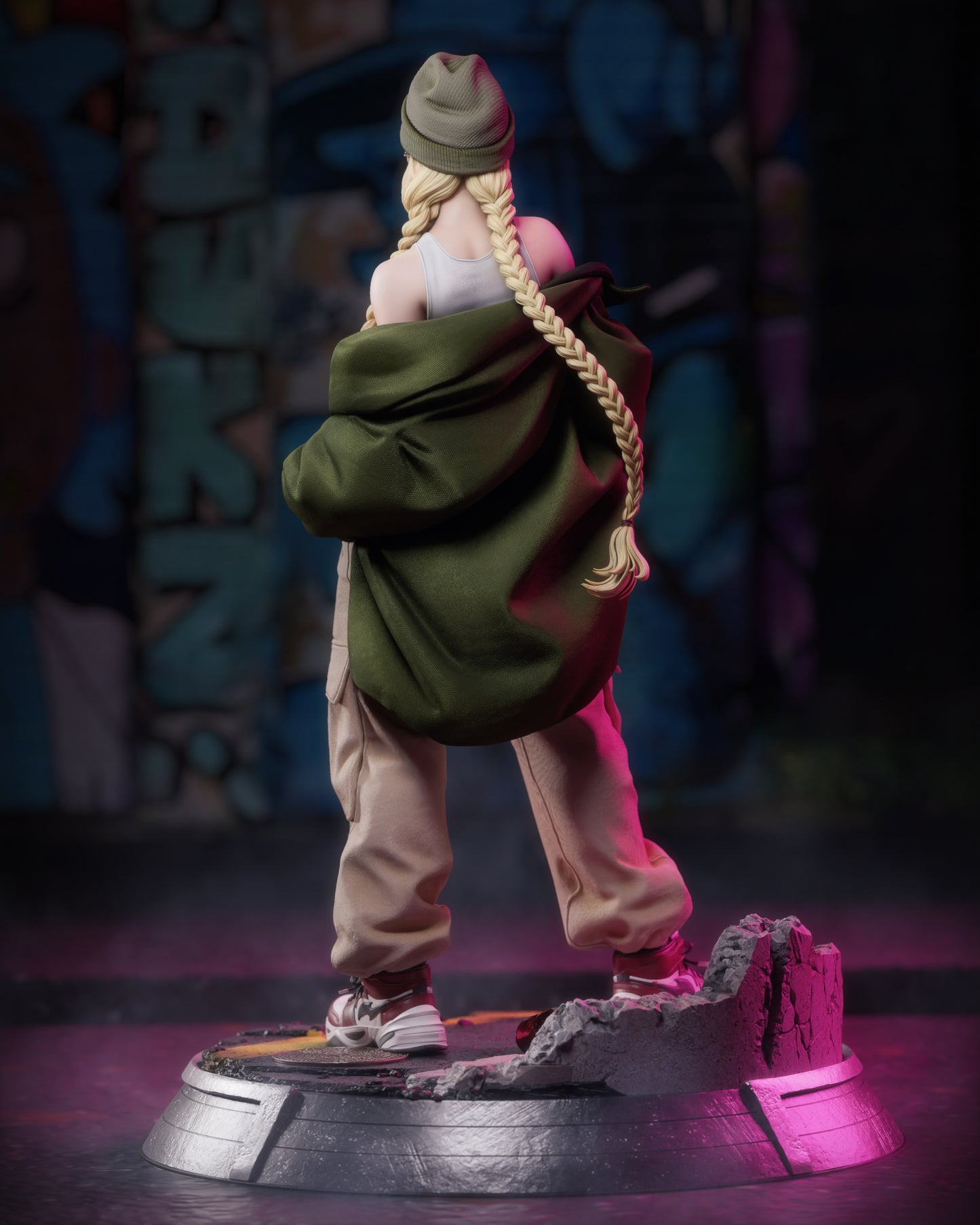 StreetWear Cammy Statue 3D-Printed Kit