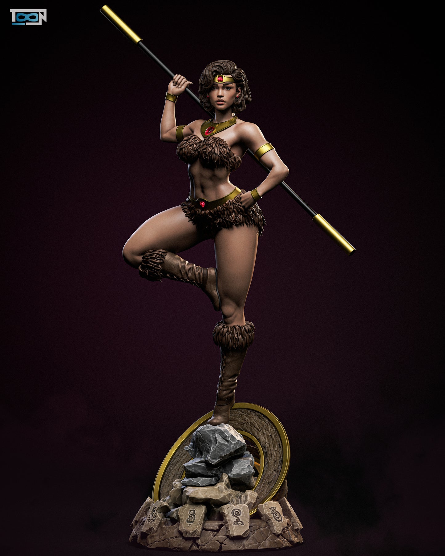 Princess Diana Statue 3D-Printed Kit