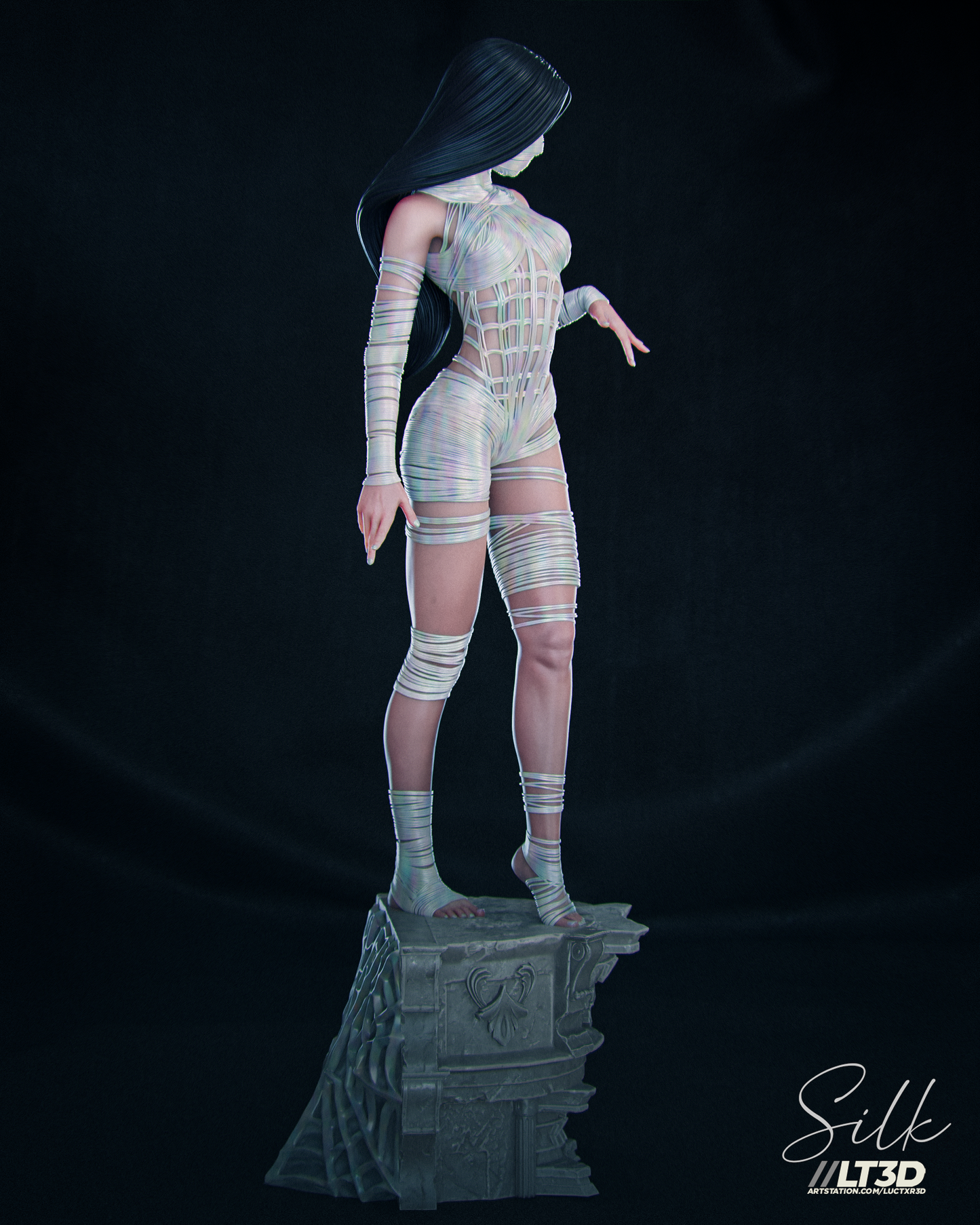 Silk Statue
