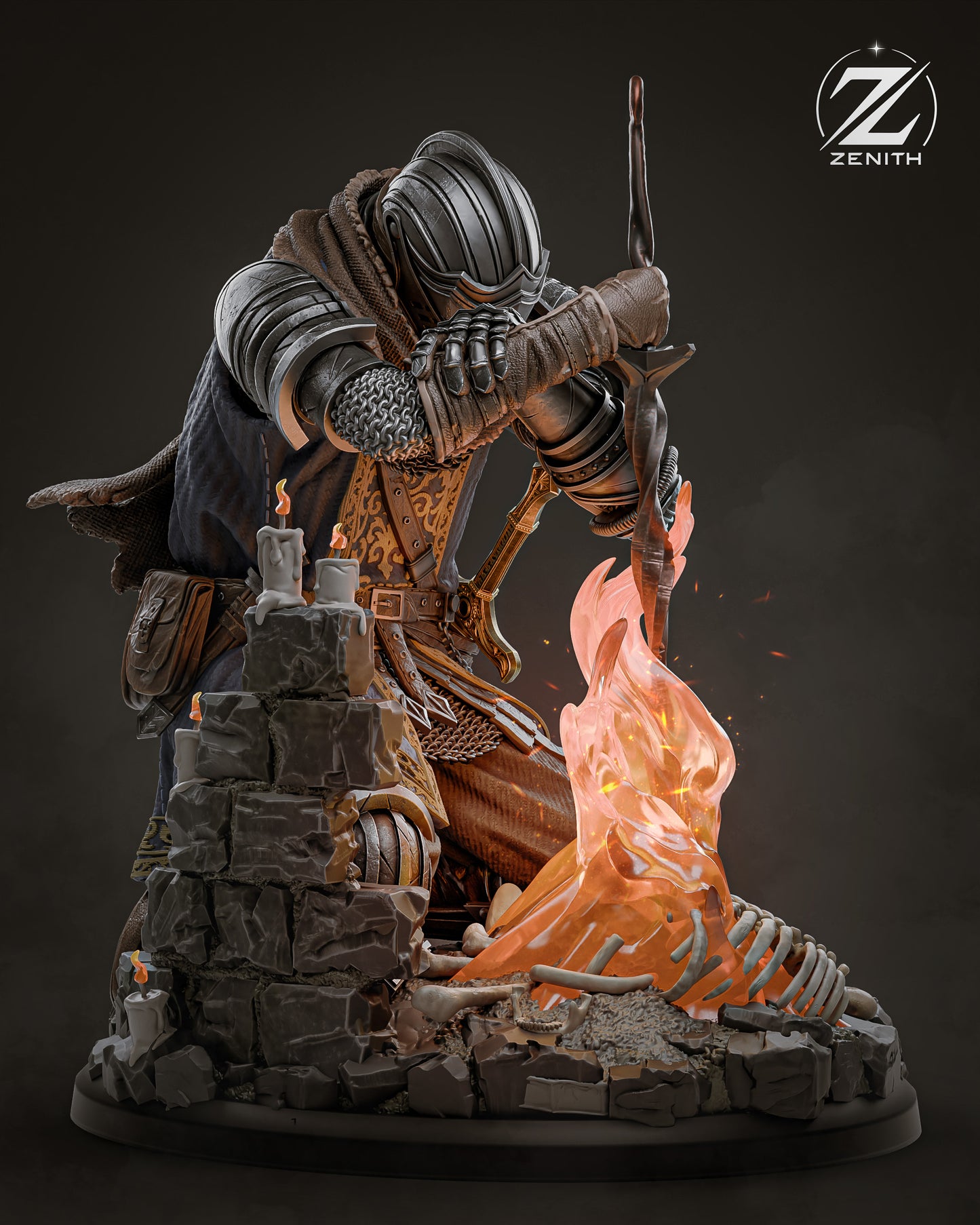 Dark Souls Statue 3D-Printed Kit