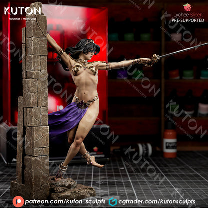 Dejah Thoris Statue 3D-Printed Kit