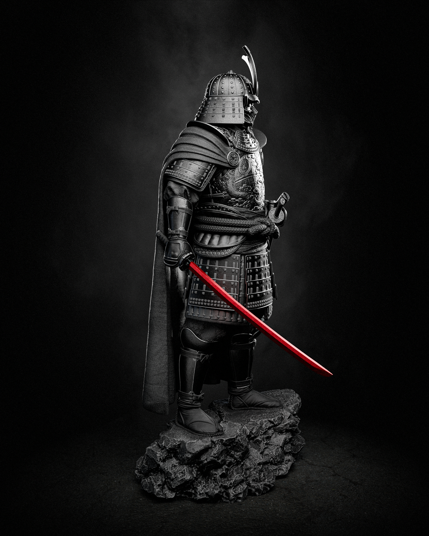 Darth Vader Samurai Statue 3D-Printed Kit