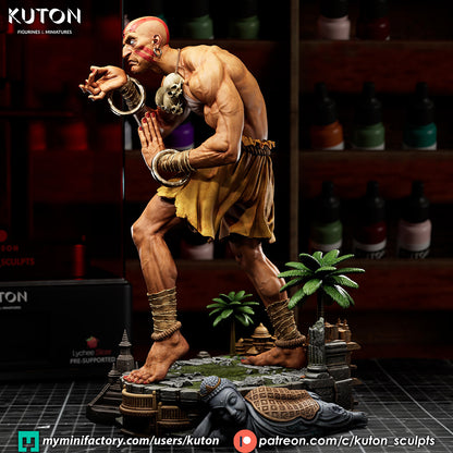 Dhalsim Statue 3D-Printed Kit