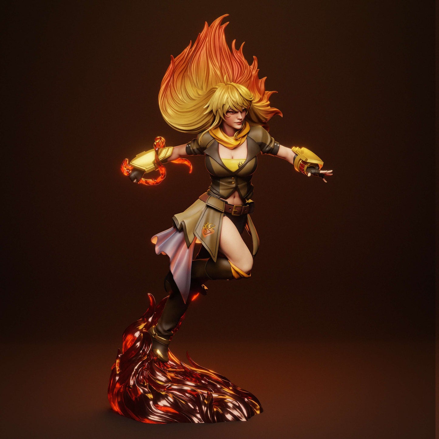 Yang Xiao Long Statue 3D-Printed Kit
