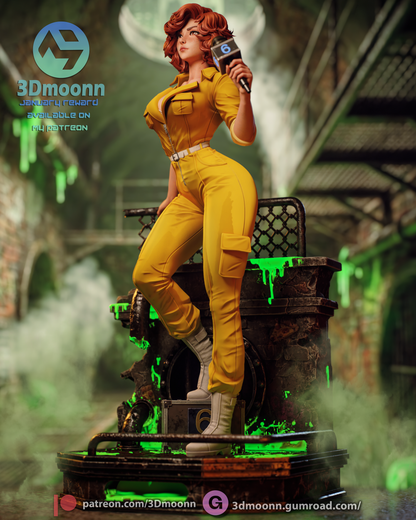 April O'Neil TMNT Statue 3D-Printed Kit