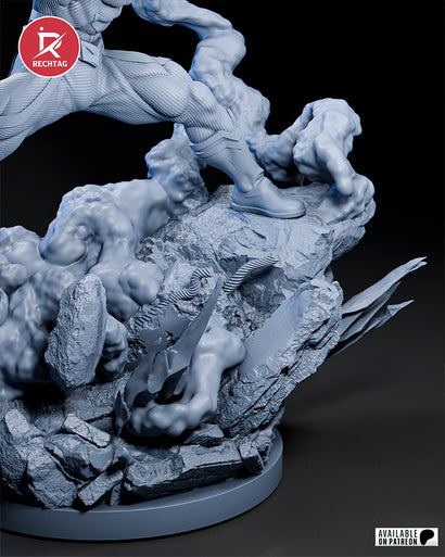 All Might Statue 3D-Printed Kit