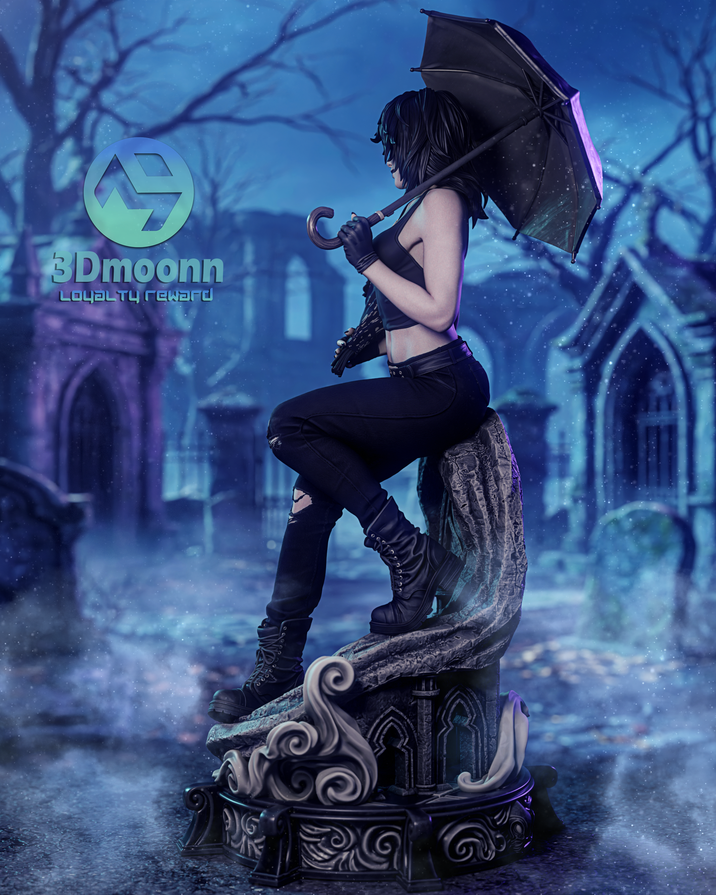 Death Sandman Statue 3D-Printed Kit