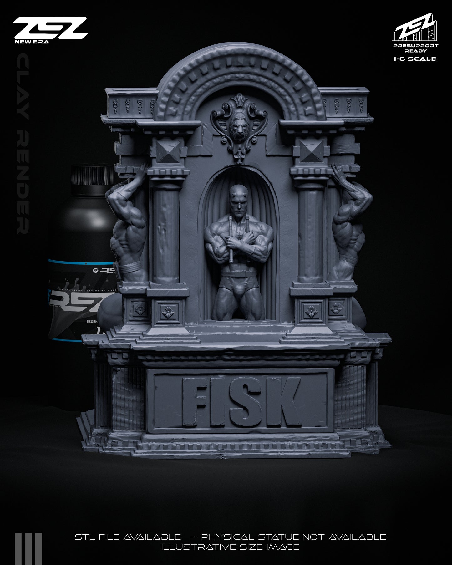 Kingpin Statue 3D-Printed Kit