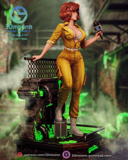 April O'Neil TMNT Statue 3D-Printed Kit