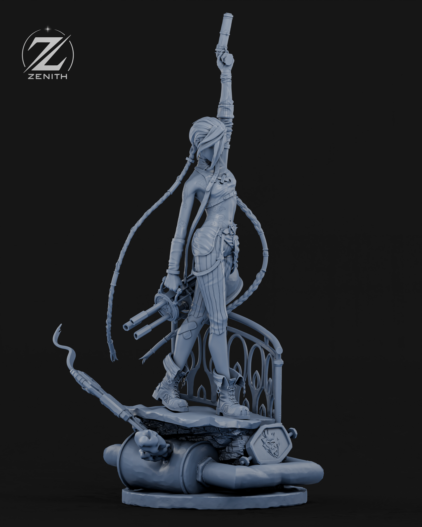 Jinx Statue 3D-Printed Kit