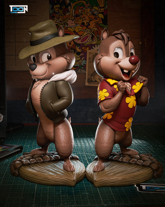 Chip And Dale Statue