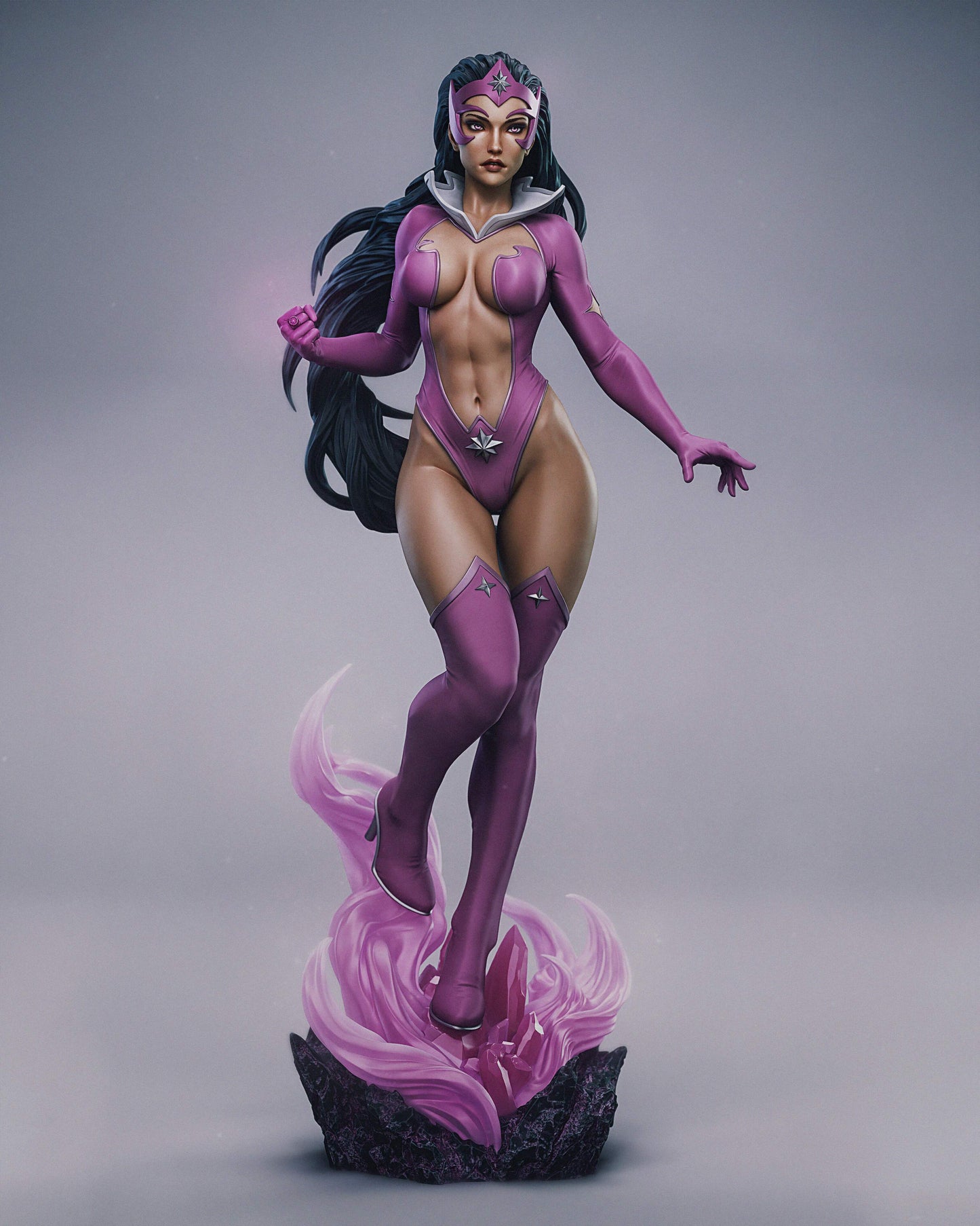 Star Sapphire Statue 3D-Printed Kit