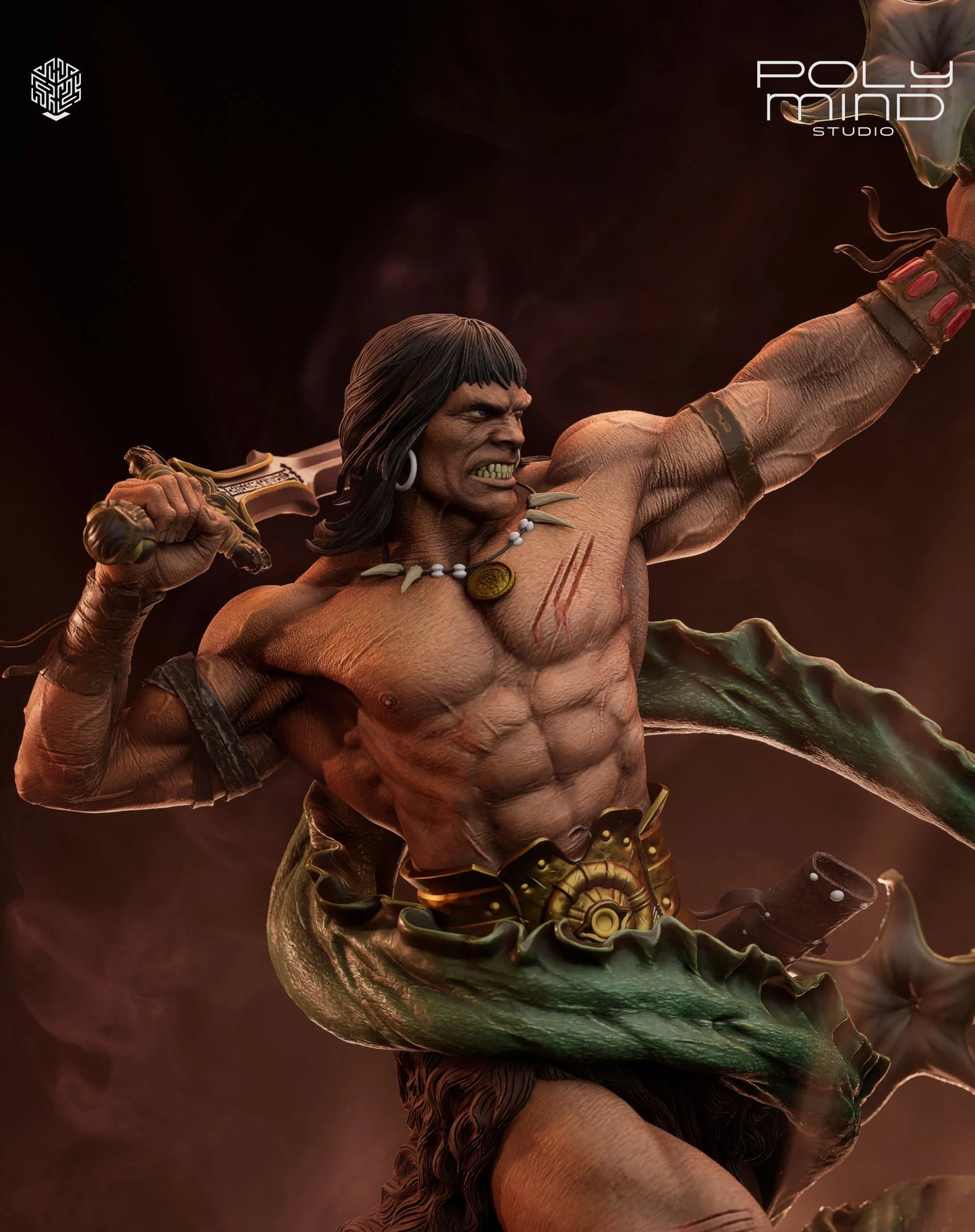 Conan Statue 3D-Printed Kit
