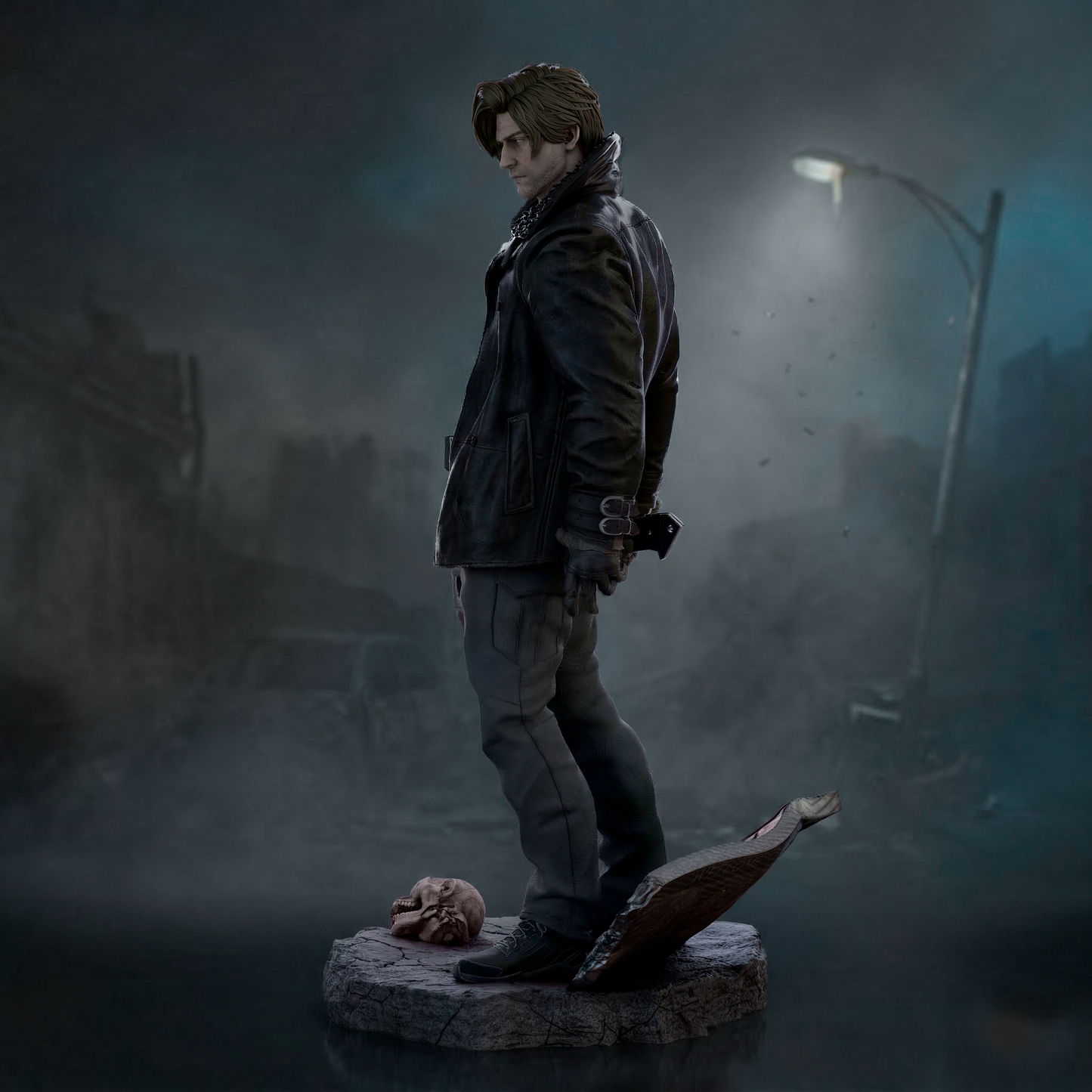 Leon S Kennedy Statue 3D-Printed Kit